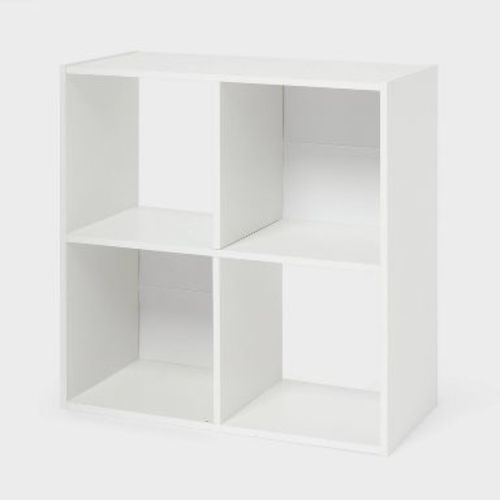 11" 4 Cube Book Shelf White - Brightroom™