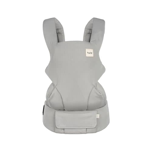 Baby Tula Explore Mesh Baby Carrier 7 – 45 lb, Adjustable Newborn to Toddler Carrier, Multiple Ergonomic Positions Front and Back, Breathable and Cool – Tula Coast + Mesh, Overcast
