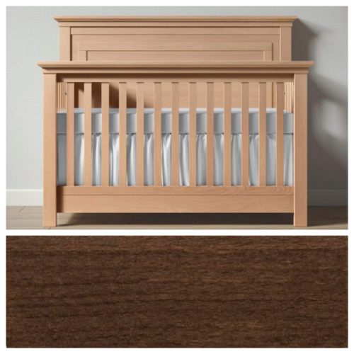 Karisma Convertible Crib / Solid Back by Romina Furniture | Baby Nursery