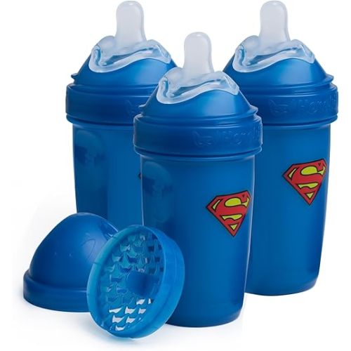 Herobility Double Anti-Colic Baby Bottles – 8.5 fl oz/240ml – 3-Pack