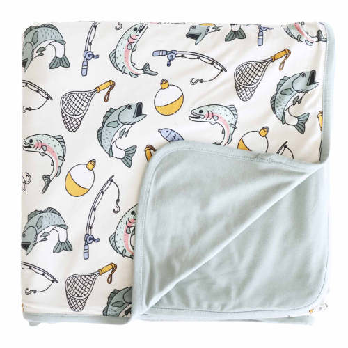 Catch of the Day Double Sided Bamboo Blanket