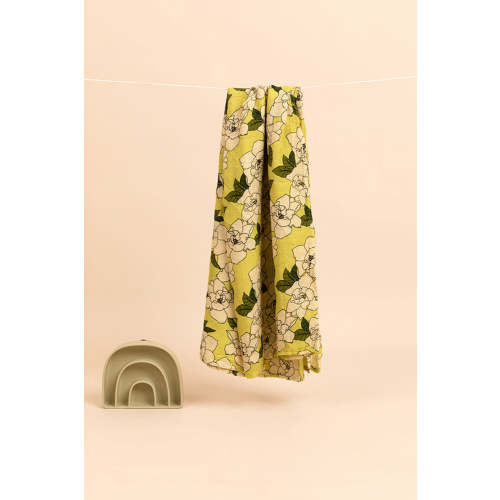 Baby Swaddle - Lime Gardenia