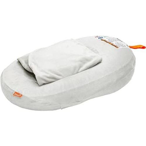 Boon Puff+ Inflatable Baby Bather - Infant Bathtub Includes Microfleece Cover, Swaddle Wings, and Storage Bag – Inflatable Baby Bathtub for Newborns and Infants
