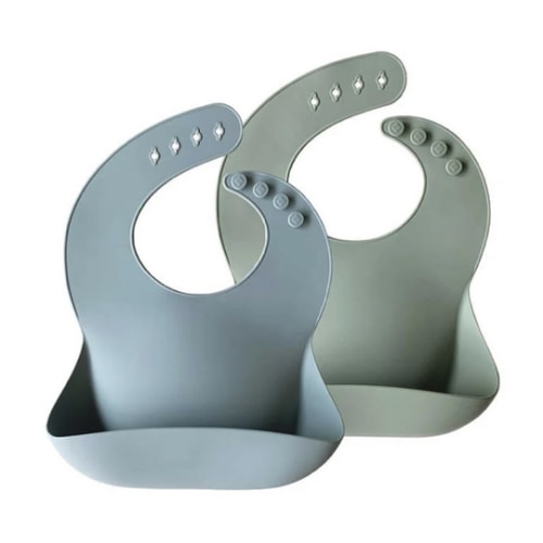 Silicone Baby Bib - 2 Pack
