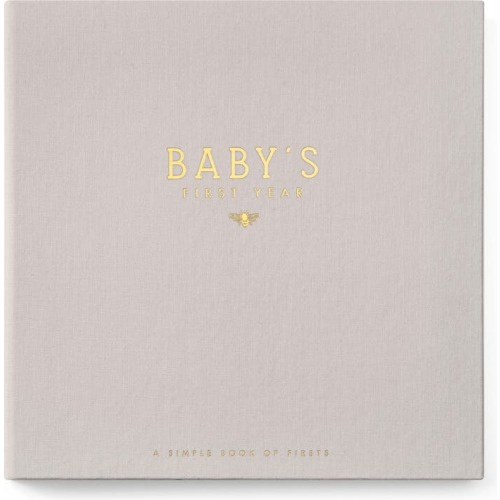 Lucy Darling 'Baby's First Year' Honey Bee Memory Book, Stone