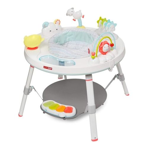 Skip Hop Baby Activity Center: Interactive Play Center with 3-Stage Grow-with-Me Functionality, 4mo+, Silver Lining Cloud