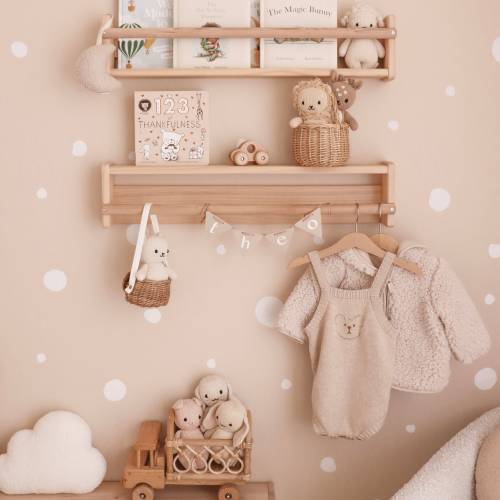 Neutral Nursery Wall Decals, White Polka Dot Wall Decal, Kids Wall Stickers, Baby Nursery Wall Decor, Nursery Wall Decal, Spot Wall Stickers