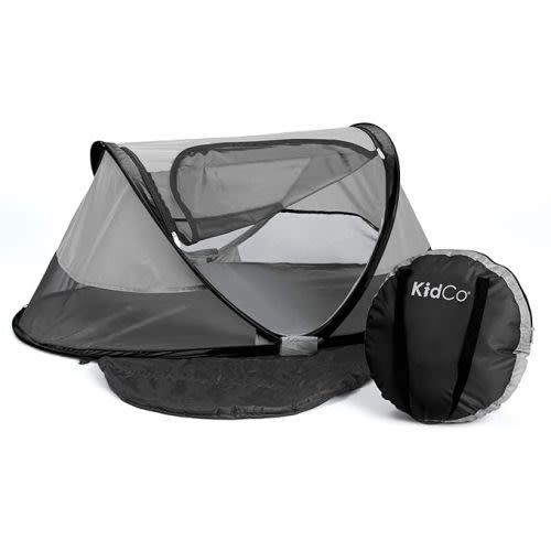 KidCo Peapod Portable Pop Up Toddler Baby Childrens Indoor Outdoor Travel Bed Tent with Mesh Windows for Camping, Beach, and Vacation, Midnight - PeaPod