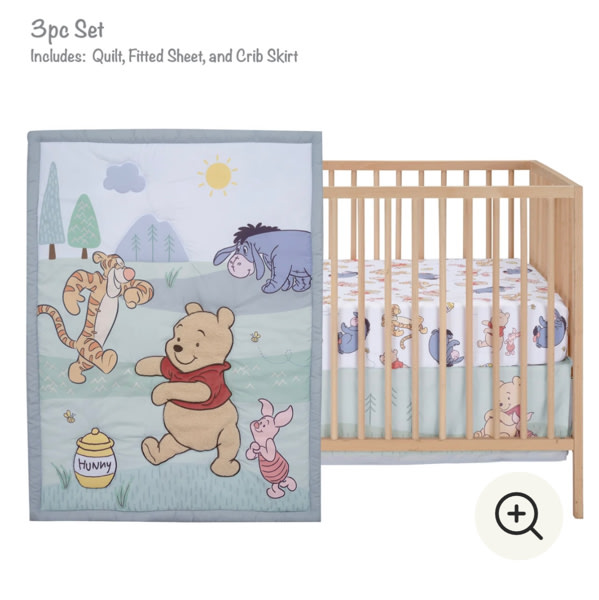 Winnie the Pooh & Friends 3-Piece Crib Bedding Set
