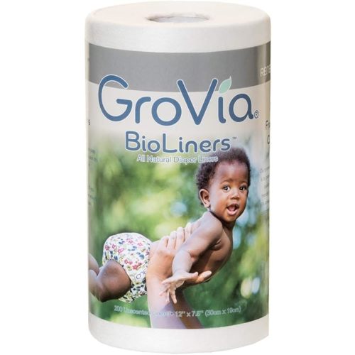 Diaper Liners – GroVia BioLiners – All Natural and Unscented for Natural Parenting – Breathable – Chlorine-Free – 200 Count