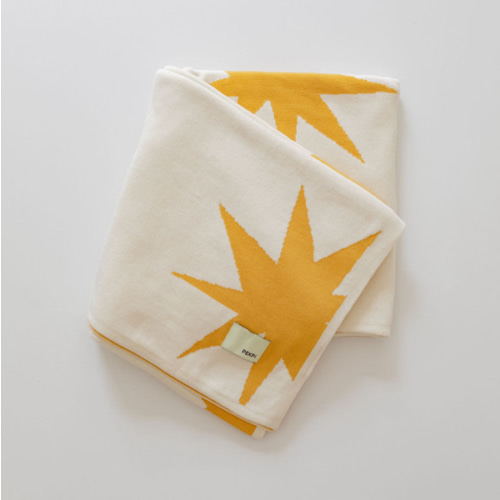 Organic baby blanket - sunburst