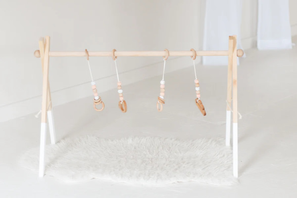 Wooden play gym frame