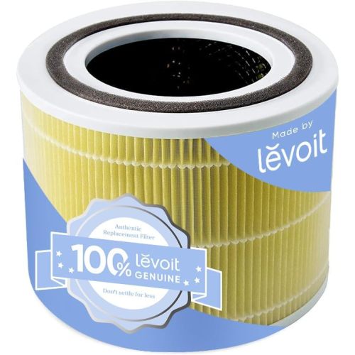 LEVOIT Core 300-P Replacement Filter Air Purifier Pet Allergy, Genuine Core300S-P Filters, Supports HEPA Sleep Mode, High-Efficiency Activated Carbon, Core 300-RF-PA, Yellow, 1 Pack