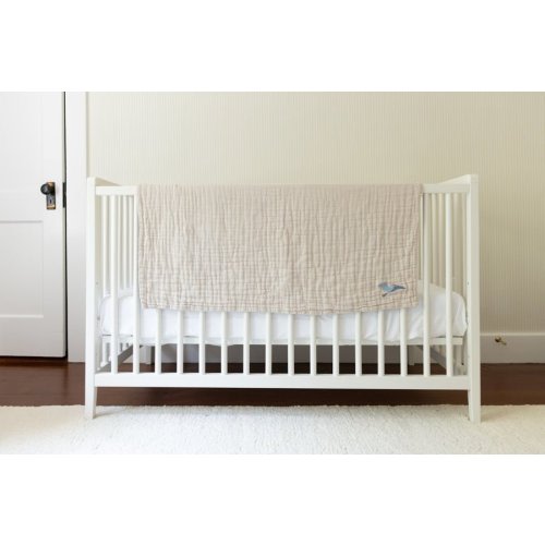 Oat All-Season Organic Muslin Mini Blanket