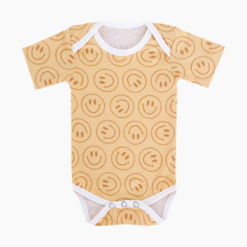 Copper Pearl Printed Short Sleeve Bodysuit - Vance, 3-6m