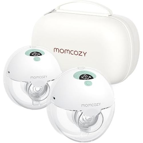 Momcozy Breast Pump Hands Free, All-Day Comfort, No Strings Attached- 24mm, 2 Pack