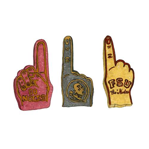 FSU Foam Finger Art Print