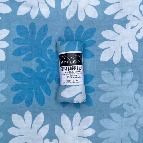 Blue Hawaiian Quilt x DISNEY Inspired SWADDLE Hawaii Hawaiian Keiki Baby Blanket