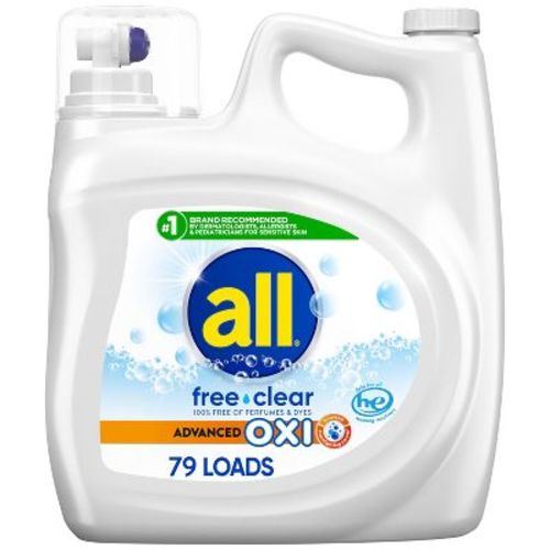 All Advanced Oxi Free Clear Liquid Laundry Detergent - 184.5 Fl Oz