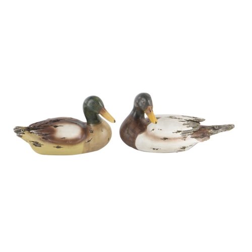 August Grove® Adana Polystone Duck Decorative Beige Sculpture Set & Reviews | Wayfair