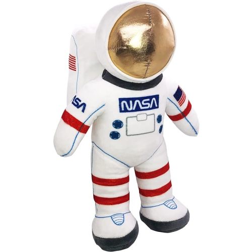 ArtCreativity 12" Plush Toy Astronaut Figurine, Realistic Astronaut Plush Toy with NASA & USA Flag Arm Patches, Space Decor Astronaut Toys for Kids 3-5, NASA Toys, Toddler Birthday Gift