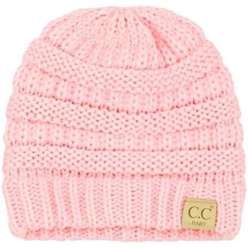 C.C Babies' Winter Knit Plain Cuff Skull Cap Beanie Hat