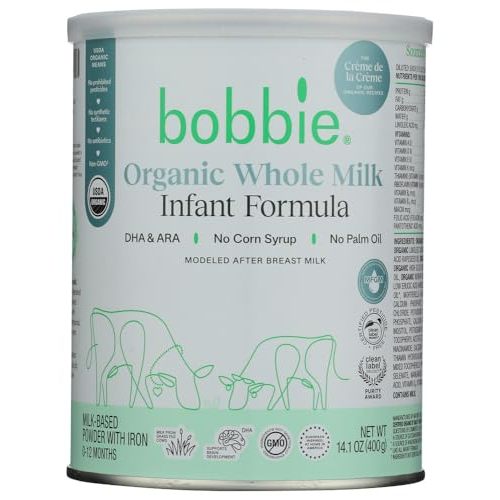 Bobbie Organic Whole Milk Formula 14.1oz, 14.1 OZ