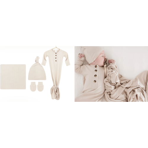 Cove Ribbed Newborn Hat Bundle (Gown) – Lou Lou & Company