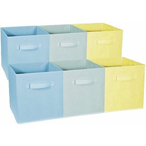 Sorbus Set of 6 Foldable Storage Cube Basket Bins