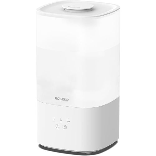 Humidifiers for Bedroom, Top Fill 2.5L Cool Mist Humidifiers for Large Room, Easy to Fill & Clean, 30H Runtime, 28dB Quiet Air Humidifier for Plants, Baby Nursery, Indoor with Night Light