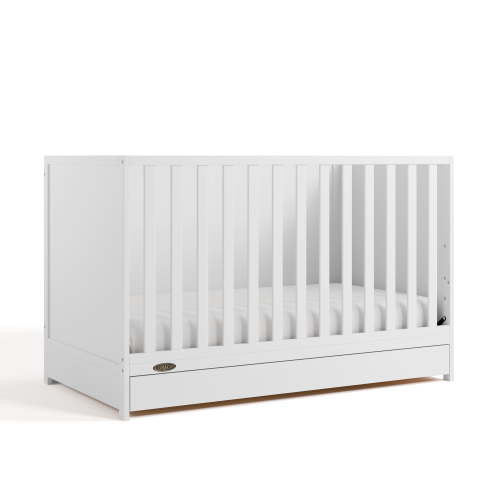 Graco Theo 3-in-1 Convertible Baby Crib with Drawer, White