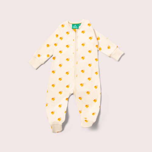 Little Ducks Zip Organic Babygrow