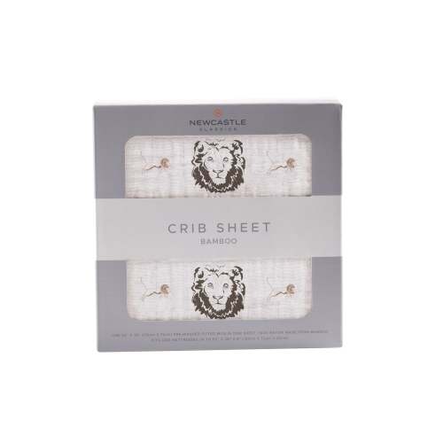 Hear Me Roar Lion Bamboo Muslin Crib Sheet