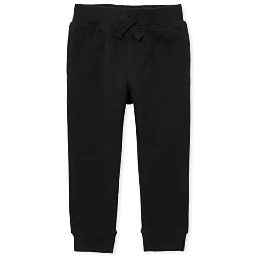 The Children's Place Baby Boys' Active Fleece Jogger Pants 2 Pack