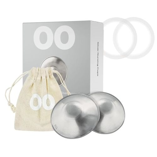 Amazon.com : The Original Silver Nursing Cups, LoveNoobs Silver Nipple Covers Breastfeeding, Regular Nipple Shields for Nursing Newborn, Post Partum Recovery, Baby Essentials, Silver Nipple Shield, Nickel-Free : Baby