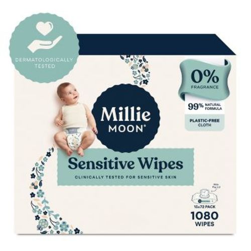 Millie Moon Sensitive Wipes - 1080ct