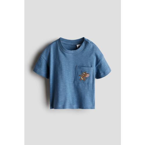 COTTON T-SHIRT WITH PATCH POCKET