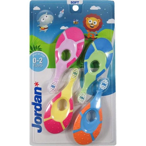 Jordan Step 1 Baby Toothbrush, 4-Pack