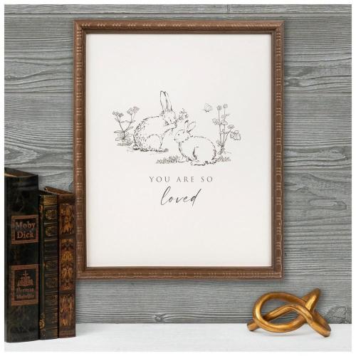 You Are So Loved Bunnies Wood Wall Decor