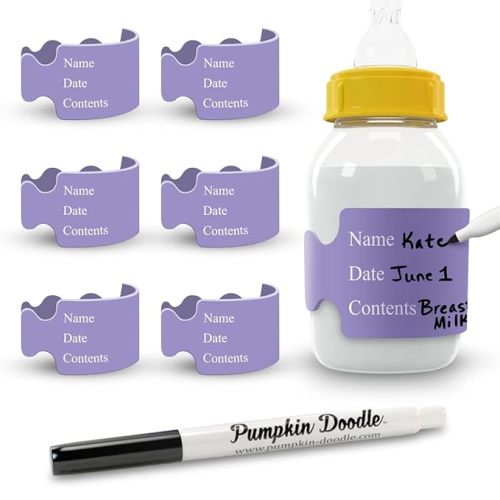 Write and Reuse Baby Bottle Labels (Size: Standard)