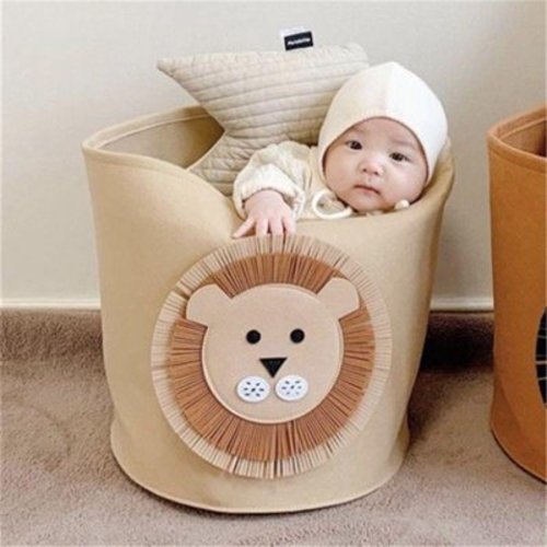 Large Round Laundry Hamper,Kids Toy Storage Basket,Baby Dirty Clothes Nursery Hamper for Boys and Girls,Bedroom,Bathroom,Gift Basket(yellow)