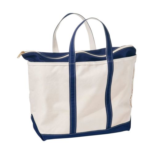 L.L. Bean Boat and Tote, Zip-Top, Blue