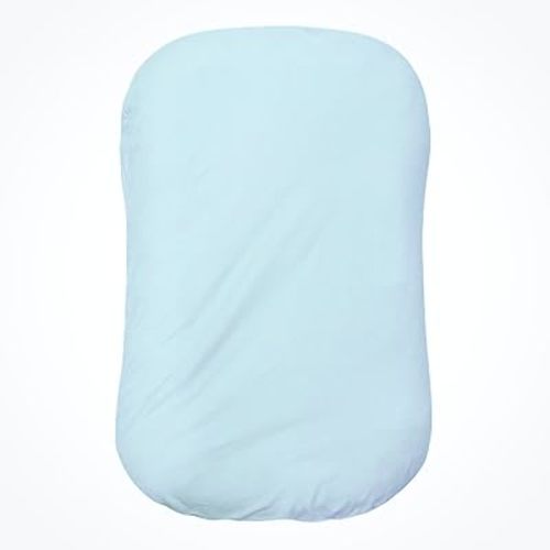 Snuggle Style Baby Nest, Baby Lounger, Organic Cotton Lounger for Baby, Breathable Portable Secure - Snuggle Collection (Blue)