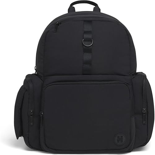 Huggies Day Pack Diaper Backpack, Black/Solid, One Size