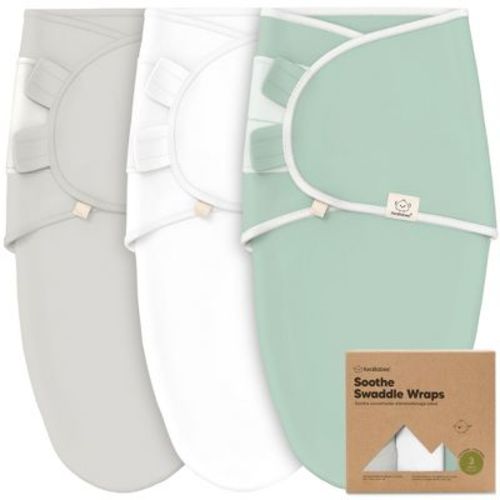 3pk Soothe Baby Swaddle 0-6 Months, Organic Newborn Baby Swaddle Sleep Sacks, Ergonomic Wearable Swaddle Blanket (cloud)