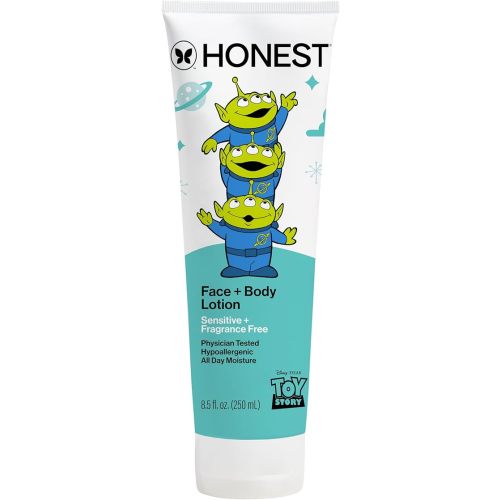 The Honest Company Moisturizing Face + Body Lotion, Fast Absorbing, Dermatologist Tested, Hypoallergenic, Disney and Pixar's Toy Story, Sensitive Fragrance Free