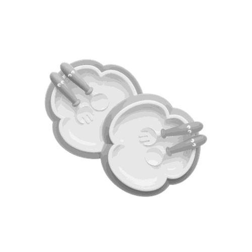 Baby plate set including baby silverware | BabyBjörn