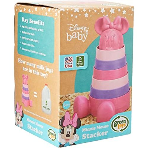 Green Toys Disney Baby Exclusive - Minnie Mouse Stacker, 7 Pieces