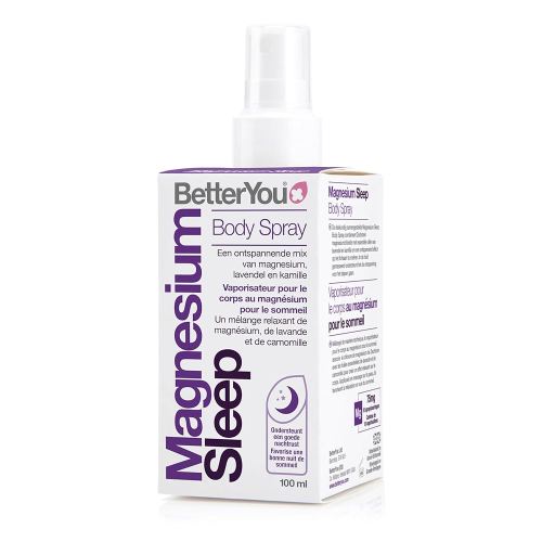 BetterYou Magnesium Sleep Body Spray - Relaxing Topical Magnesium and Essential Oil Spray - Lavender and Chamomile - Promotes Better Sleep - 3.38 oz