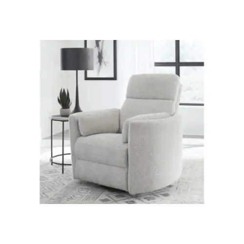 Madi Angora Linen Manual Swivel Glider Recliner